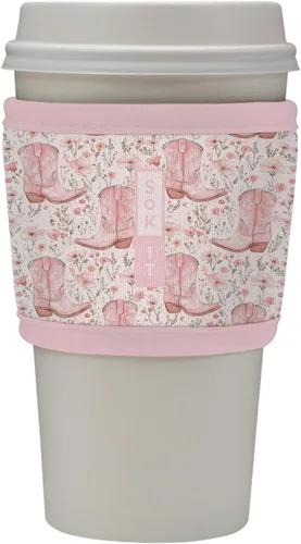 Miniatura 79 de Sok It HotSok Coffee & Tea - Funda de neopreno con aislamiento reutilizable (floral abstracto)