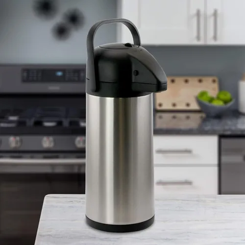 Miniatura 3 de MegaChef Dispensador de agua caliente Airpot de acero inoxidable de 3 litros para café y té