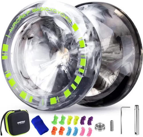 Miniatura 17 de MAGICYOYO Crystal Yoyo K3 Aurora-p, yoyó sensible para niños de 8 a 12 años, truco de giro de dedo profesional para avanzados, con rodamiento que