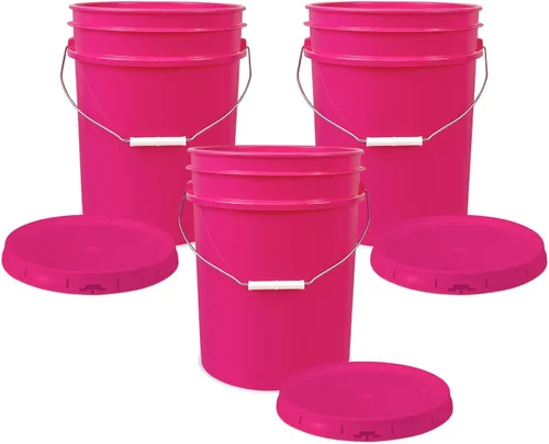 Miniatura 15 de ePackageSupply Balde de 5 galones con tapa hermética Fabricado en EE. UU. Grado alimenticio Plástico premium HDPE resistente Cubo multiuso