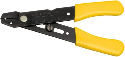Klein Tools 1003 - Decapador y Cortador de Alambre, Fabricado en EE. UU., Decapador/Cortador Compacto para Alambre Sólido y Trenzado