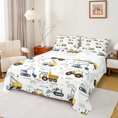 Miniatura 9 de Castle Fairy Juego de sábanas de motocross tamaño twin, juego de ropa de cama verde con diseño de panal ombré, decoración de habitación de niños