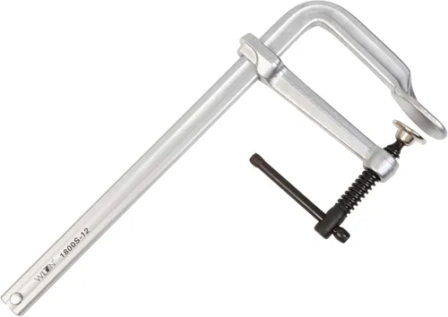 Wilton Abrazadera F de servicio regular, apertura de 12", garganta de 5-1/2", 1800 Lbs. fuerza de sujeción (modelo 1800S-12)