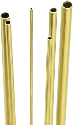 Miniatura 4 de uxcell Tubo de latón, 0.039 in, 0.059 in, 0.079 in, 0.098 in, 0.118 in, 0.138 in de diámetro x 0.008 in, grosor de pared, 11.811 in de longitud