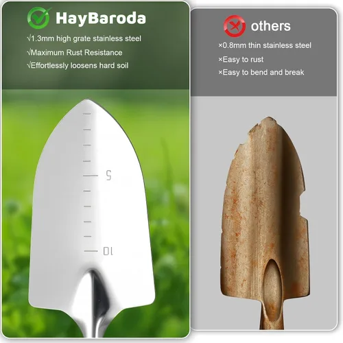 Miniatura 6 de Herramientas de jardinería 10 piezas de herramientas de jardinería resistentes con bolsa organizadora duradera de moda, herramientas de mano