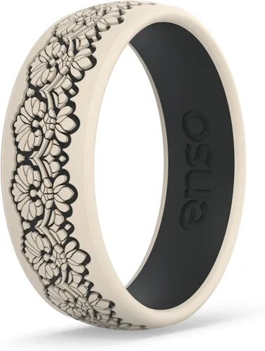 Miniatura 15 de Enso Rings Signature Etched Collection - Anillos clásicos de silicona grabados - Diseño cómodo y flexible - Fabricado en Estados Unidos