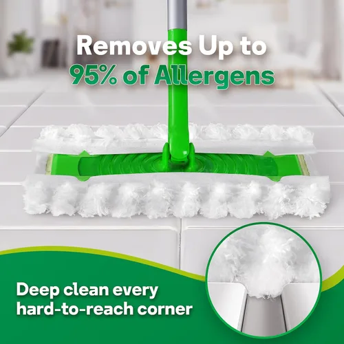 Miniatura 4 de AIR U+ Almohadillas de trapeador seco para Swiffer Sweep and Mop, repuestos de barredora seca de servicio pesado para mascotas, paños de barrido