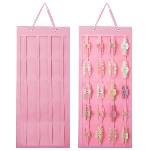 Miniatura 12 de SMUK Organizador de pinzas para mujeres, soporte colgante para pinzas de pelo para niñas, soporte de almacenamiento para horquillas de arcoíris