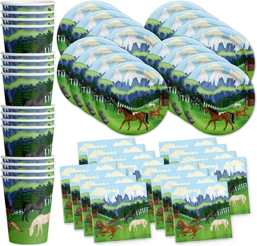 Miniatura 17 de Juego para fiesta de cumpleaños de dinosaurio T-rex rugiendo, equipo de abundantes suministros platos, servilletas, vasos de Vajilla para 16