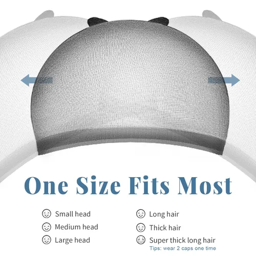 Miniatura 2 de IKOCO - Gorra de peluca HD, 8 piezas, transparente, con encaje frontal, ultra fina, color negro