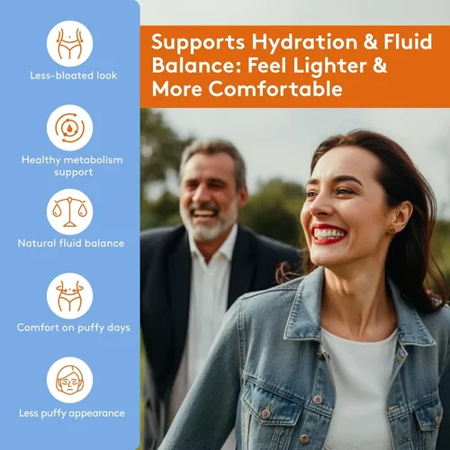 Miniatura 5 de Youth & Tonic Pastillas de agua para retención de líquidos, diurético natural para aliviar la hinchazón y el equilibrio de líquidos, soporte