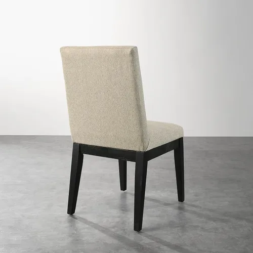 Miniatura 6 de Roundhill Furniture Rocco - Juego de 2 sillas de comedor contemporáneas de madera maciza, color beige