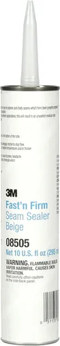 3M Sellador de costuras Fast 'N Firm, 08505, ajuste rápido, se puede pintar en 45 minutos, cartucho de 1/10 galón/10 fl oz