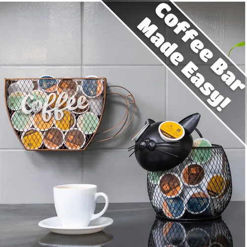 Miniatura 6 de Made Easy Kit Organizador de cápsulas de café, decoración funcional de la barra de café para el hogar, accesorios de almacenamiento de encimera
