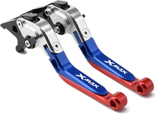 Miniatura 10 de Palancas de freno de embrague de motocicleta plegables extensibles para Yamaha Xmax X-MAX 125 250 300 400 mango de frenos ajustable (color : 1)