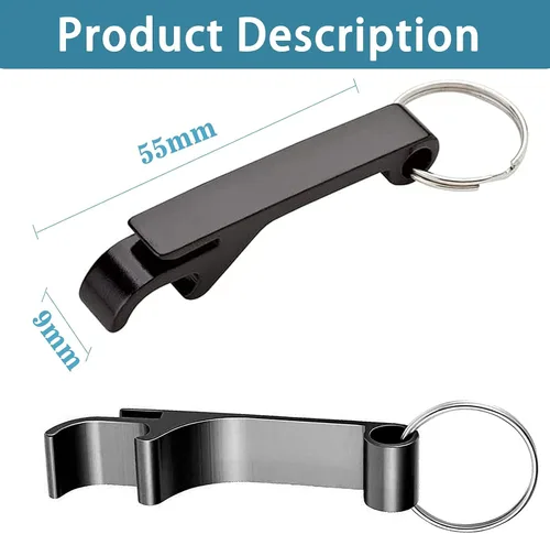 Miniatura 2 de Llavero personalizado para abrebotellas a granel para hombres grabado con logotipo, texto de metal para abrebotellas de cerveza, regalos de boda