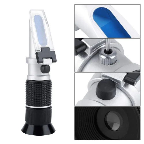 Miniatura 8 de Brix Refractómetro, 0-90% portátil profesional de mano de cerveza, leche, jugo de fruta, probador de azúcar, medidor de contenido de azúcar