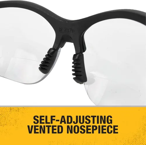 Miniatura 4 de DEWALT DPG59 Reinforcer Rx-Bifocal - Gafas protectoras de alto rendimiento con patillas de goma y funda protectora para gafas, lente transparente