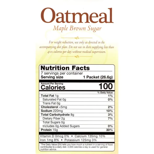 Miniatura 2 de Nutmeg State Nutrition HealthyWise - Avena alta en proteínas, 0.51 onzas de proteína, baja en calorías, alta en fibra, baja en azúcar, baja