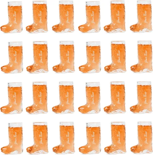 Miniatura 2 de Juego de vasos de chupito de botas de vaquero – Real (no plástico), decoraciones de vaquera y despedida de soltera, fiesta temática del oeste