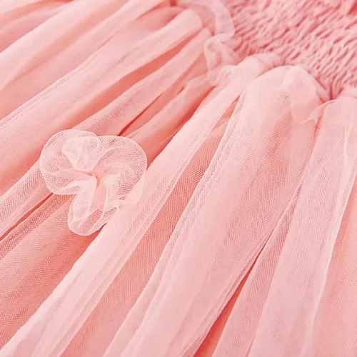 Miniatura 4 de Miipat Vestido de tul sin mangas para niñas pequeñas, vestido de tutú de mariposa floral para niñas pequeñas, vestidos de princesa para fiesta