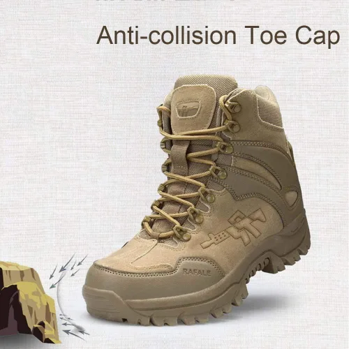 Miniatura 2 de Einplus Botas tácticas militares de combate para hombre, resistentes al agua, ligeras, botas de trabajo