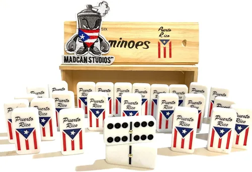 Miniatura 3 de Dominó de Puerto Rico, edición limitada, juego de dominó clásico puertorriqueño, edición Mad Can, estilo original de Broricua