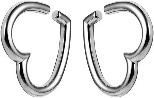 Miniatura 7 de LADEMAYH 2 piezas pesas para orejas estiradas, joyería corporal, ajuste mínimo de calibre 6g a 1 pulgada con estilo de corazón, aro, pájaro de acero
