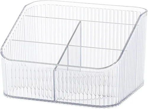 Miniatura 6 de Organizador de maquillaje, caja de almacenamiento de cosméticos, organizador de brochas de maquillaje de gran capacidad, accesorios de tocador