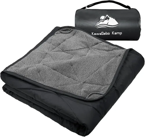 Manta impermeable para exteriores, manta plegable de forro polar para estadio para eventos deportivos al aire libre, campamento, automóvil, mascota,