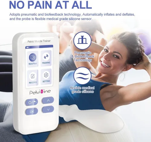 Miniatura 4 de Entrenador muscular pélvico para ejercitador de Kegel con sonda de sensor inflable que fortalece tu suelo pélvico
