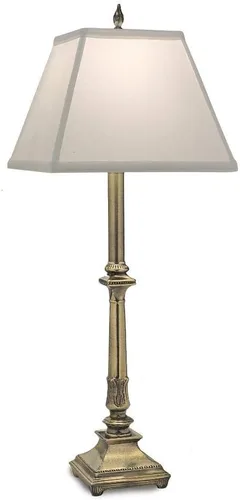 Miniatura 2 de Stiffel BL-6682-6683-BB Lámpara de buffet de una luz, acabado de latón bruñido con pantalla de Silksheen Oyster