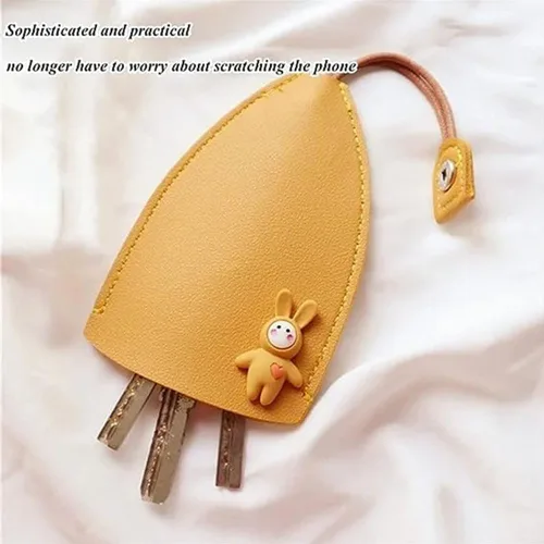 Miniatura 4 de RJDJ Bolso de la llave del cuero de la PU de las frutas lindas, creativo extraíble lindo caso de la llave del coche de la gran capacidad, bolso