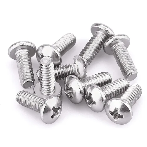 Miniatura 9 de Tornillo de máquina de cabeza cilíndrica #4-40 x 1/4", Phillips Drive, acero inoxidable 304 18-8, acabado brillante, rosca completamente mecanizada