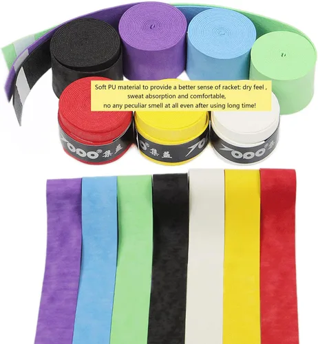 Miniatura 5 de Cinta de agarre para raqueta de tenis, paquete de 6, agarre de tenis de sensación seca, absorbente y mejorado, mejor para sudar las manos Seco
