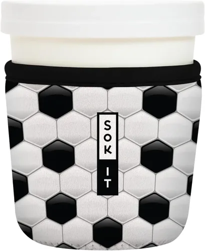 Miniatura 69 de Sok It IceCreamSok - Funda de neopreno aislada (flores abstractas, pintas de helado cónicas)