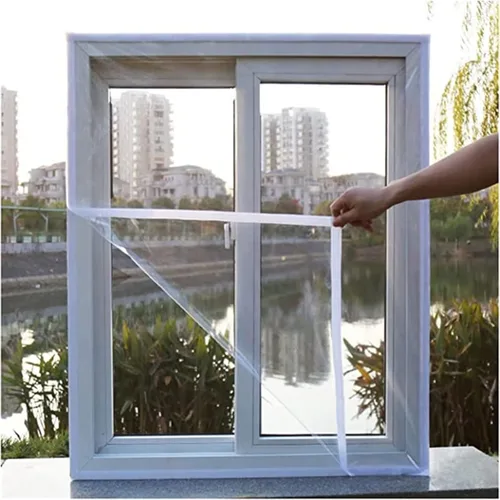 Película aislante de ventana, cortina de separación de insonorización transparente personalizable 37.4 x 61.0 in (37.4 x 61 pulgadas), color blanco