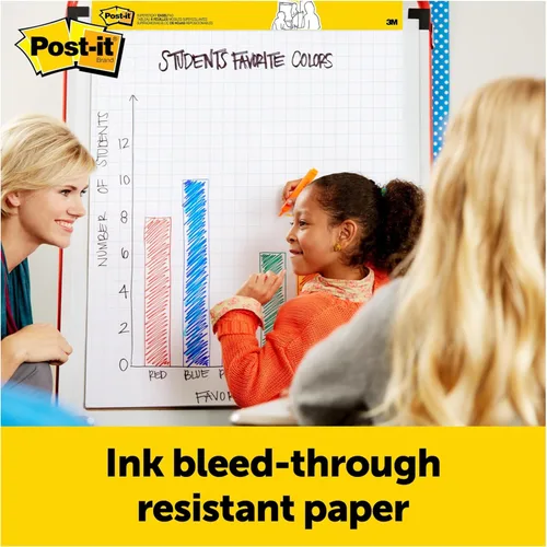 Miniatura 6 de Post-it® Almohadilla de caballete de mesa, blanco con líneas primarias, 20 x 23 pulgadas (MMM563PRL), 1 unidad