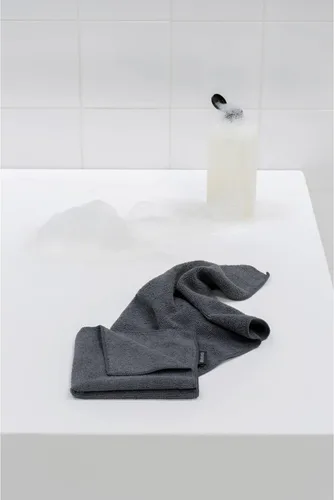Miniatura 3 de Brabantia 2 paños de limpieza de microfibra (gris oscuro) trapos higiénicos absorbentes para lavar, limpiar y secar (12 x 12)