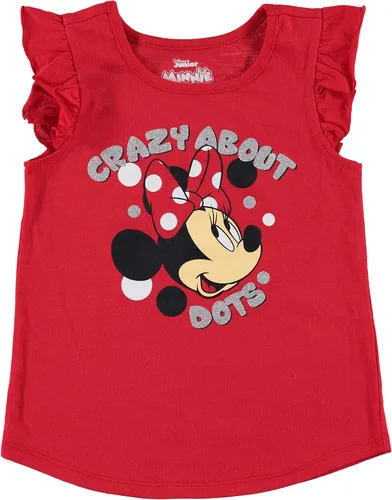 Miniatura 2 de Disney Minnie Mouse - Conjunto de camiseta de 3 piezas para niñas, camiseta sin mangas y pantalones de leggings para niños pequeños - RojoBlancoGris