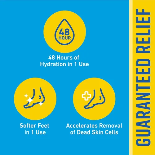 Miniatura 4 de O'Keeffe's Crema renovadora intensa para pies saludables con urea y ácido alfa hidroxi, tubo de 3 onzas, exfolia químicamente y suaviza los pies