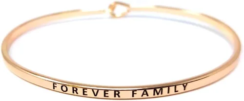 Miniatura 30 de By you - Brazalete con gancho, pulsera delgada grabada con un mensaje positivo e inspirador