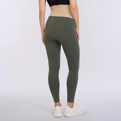 Miniatura 30 de Motherhood Maternity Leggings esenciales elásticos de longitud completa para mujer, ajuste secreto sobre el vientre