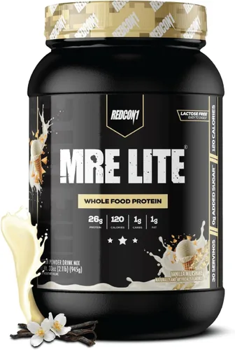 Miniatura 8 de REDCON1 MRE Lite Proteína en Polvo de Alimentos Integrales, Pan de Plátano y Nueces - Reemplazo de Comida Bajo en Carbohidratos y Sin Suero