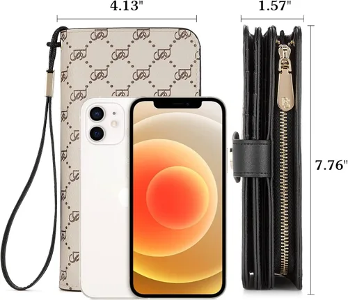 Miniatura 8 de BOSTANTEN Maletín para portátil de 15.6 pulgadas para mujer, bolso de piel auténtica y cartera de cuero genuino de gran capacidad