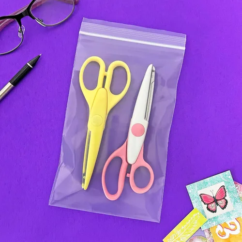 Miniatura 2 de Plymor 5 x 8 pulgadas (caja de 1,000), bolsas de plástico con cierre de cremallera resistente de 4 mil