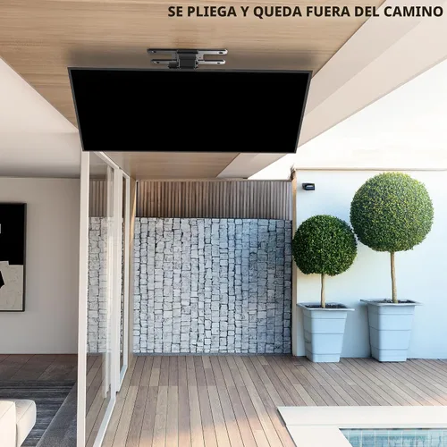 Miniatura 9 de VIVO Soporte eléctrico abatible y giratorio para TV de techo para pantallas de 37 a 70 pulgadas, soporte VESA de techo plano motorizado grande