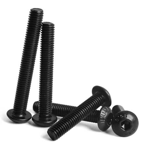 Miniatura 5 de Tornillos de cabeza de botón M5 x 0.787 in, 0.984 in, 1.181 in, 1.378 in, 1.575 in, cabeza de botón, acero de aleación de grado 10.9, acabado