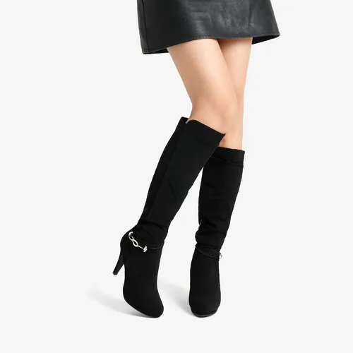 Miniatura 4 de DREAM PAIRS Botas de tacón alto hasta la rodilla para mujer