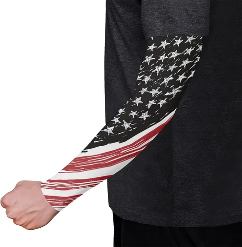 Miniatura 79 de CLOHOMIN Mangas para brazos, protección solar, mangas de compresión, cubierta de tatuaje para mujeres y hombres, manga deportiva atlética refrescante